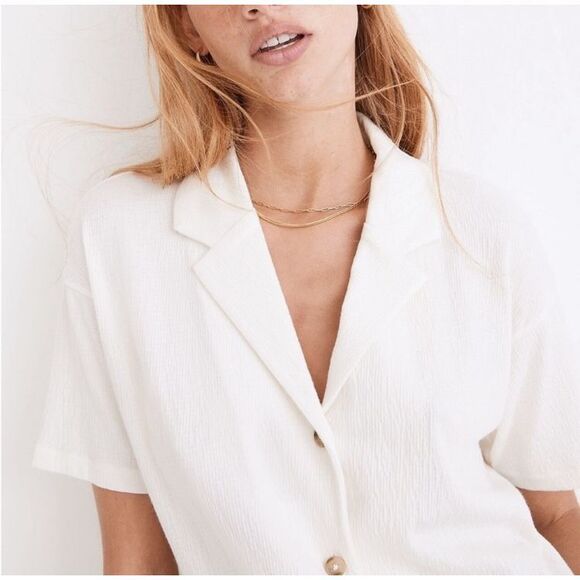 616. Madewell “lightspun camp shirt” Lagenlook Colette top - Picture 2 of 9